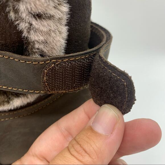 Bos & Co Candy Wool-Lined Waterproof Leather Shearling Lined Boots Size 40 - Picture 9 of 13